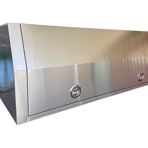Heavy Duty Aluminium Canopy Gullwing Ute Truck Trailer Toolbox Single Cab 2400 x 1775 x 850 mm