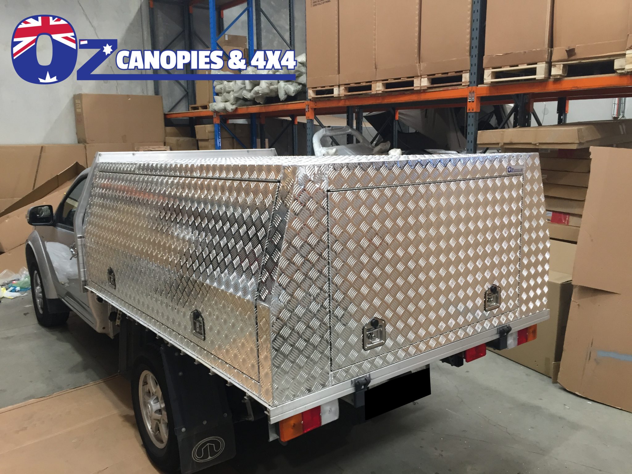 Heavy Duty Aluminium Canopy Gullwing Ute Truck Trailer Tool Box Single Cab 2400 X 1800 X 860mm Oz Canopies Accessories