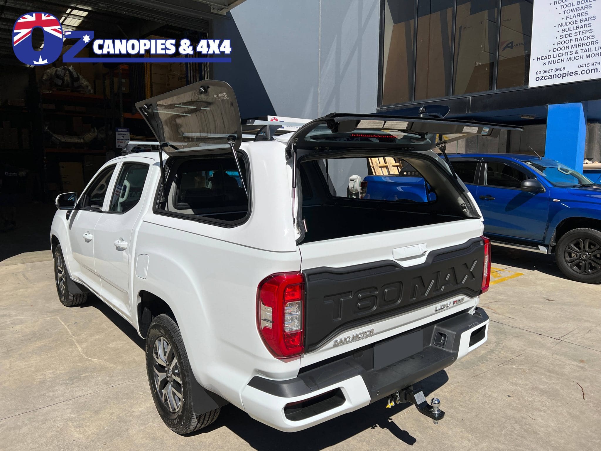 LDV T60 Dual Cab Canopy 2018 to Current Lift up or Sliding side windows Central Locking