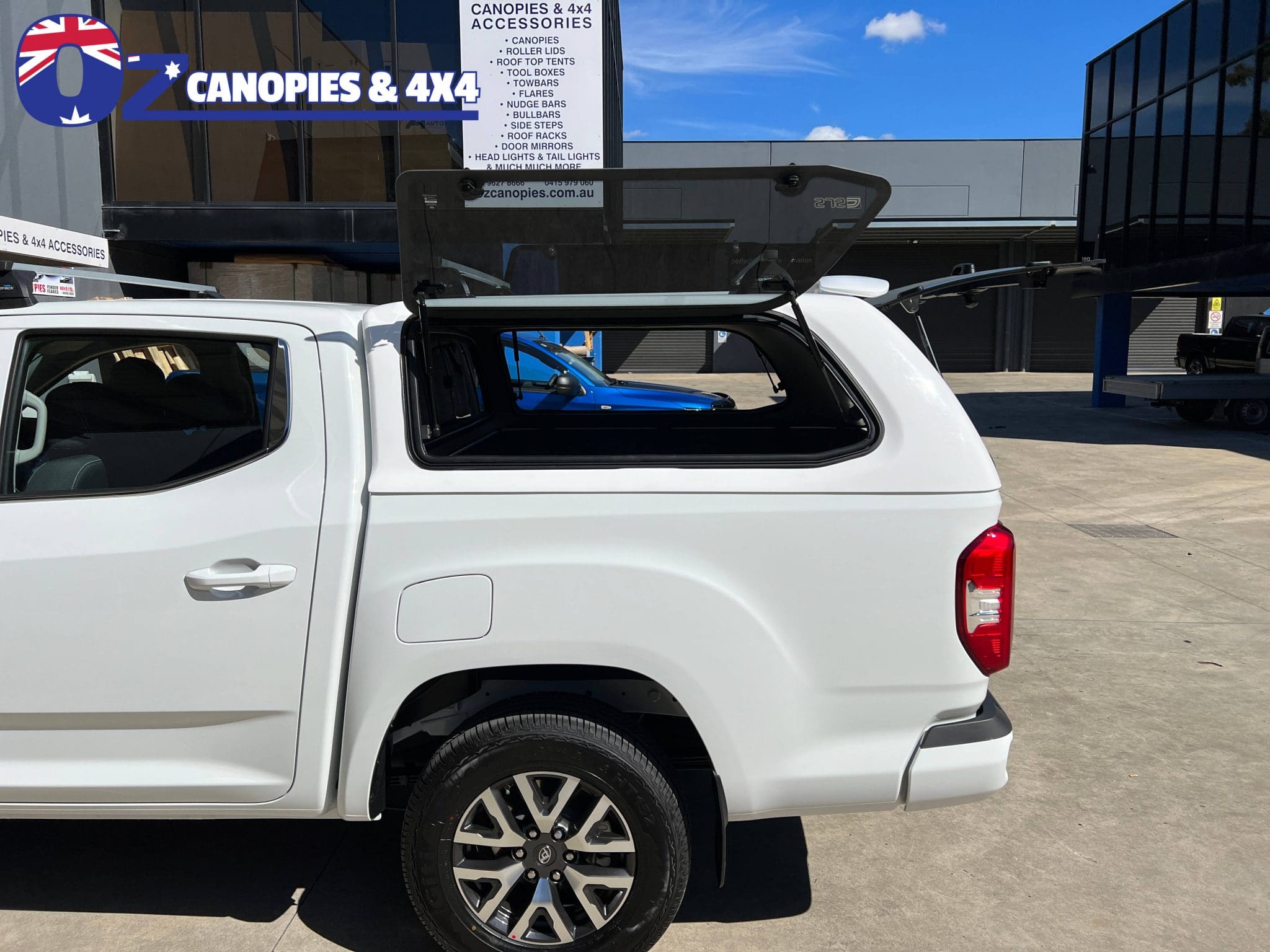 LDV T60 Dual Cab Canopy 2018 to Current Lift up or Sliding side windows Central Locking