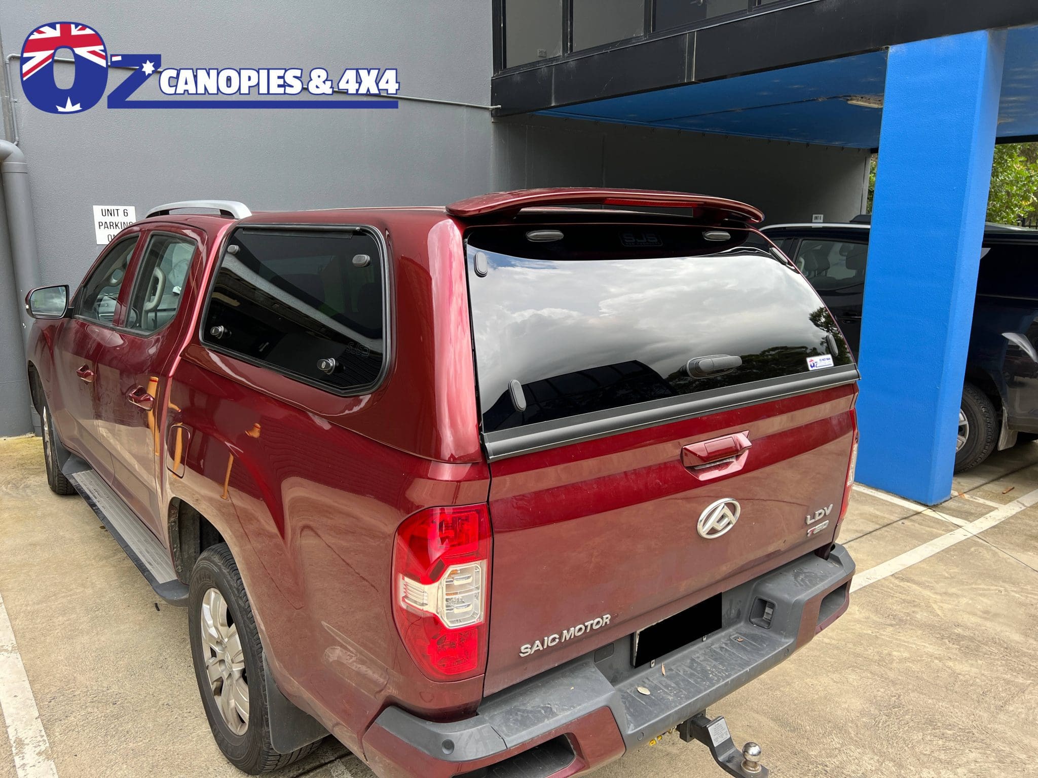 LDV T60 Dual Cab Canopy 2018 to Current Lift up or Sliding side windows Central Locking