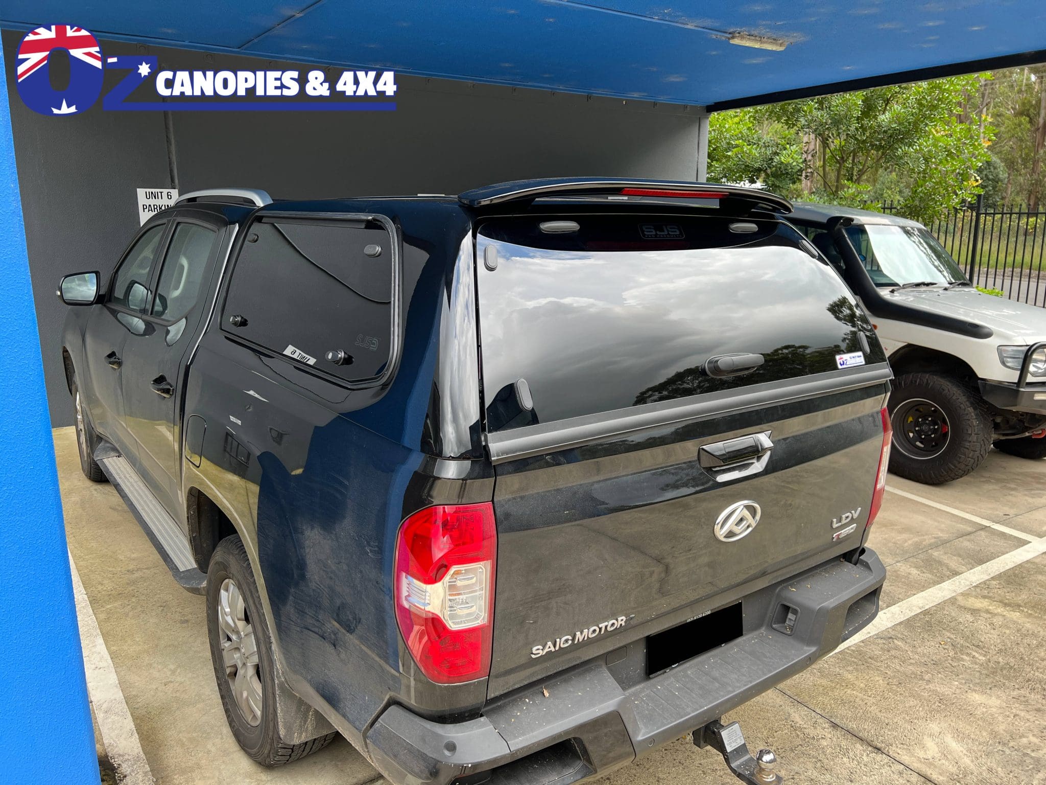 LDV T60 Dual Cab Canopy 2018 to Current Lift up or Sliding side windows Central Locking