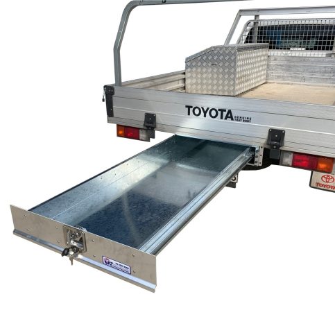 Under Tray Tool Box Trundle Drawer 1500mm Ute Roller Drawer Dual Cab