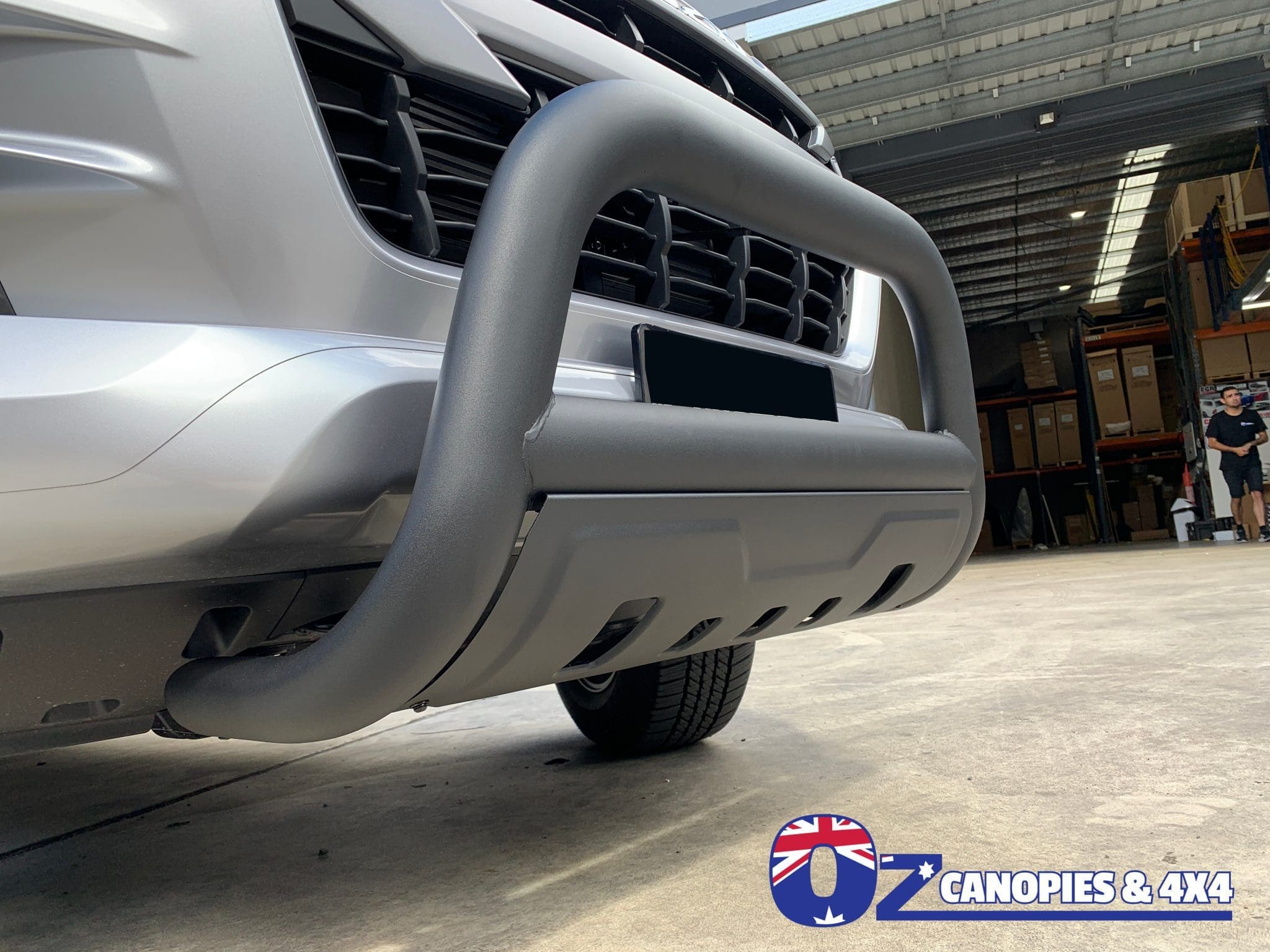 Isuzu Dmax 08/2020 to 05/2024 Nudge Bar with Bash Plate Matte Black