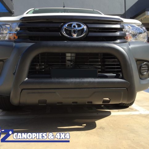 Toyota Hilux N80 2015 to 2020 Revo SR SR5 Nudge Bar with Bash Plate Matte Black