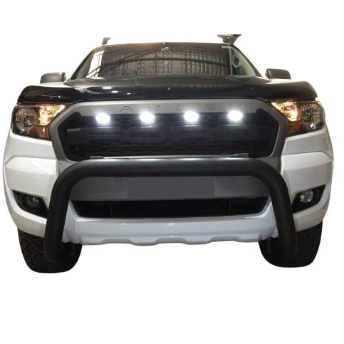 Ford Ranger PX PX2 PX3 2011 to 2022 Sensor Compatible Nudge Bar Matte Black