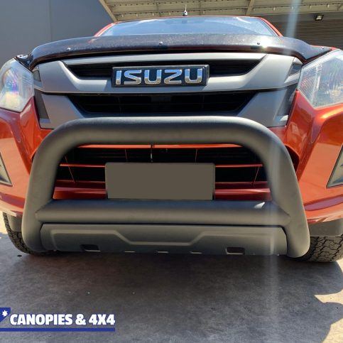Isuzu Dmax 2012 to 08/2020 Nudge Bar with Bash Plate Matte Black