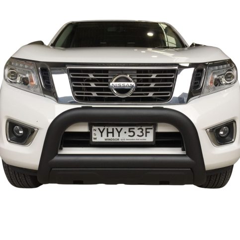 Nissan Navara D23 NP300 2015 to 02/2021 Nudge Bar with Bash Plate Matte Black