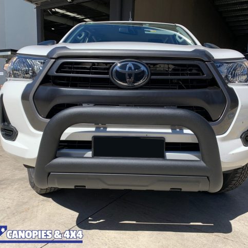 Toyota Hilux N80 08/2020 to 12/2025 Revo SR SR5 Nudge Bar with Bash Plate Matte Black