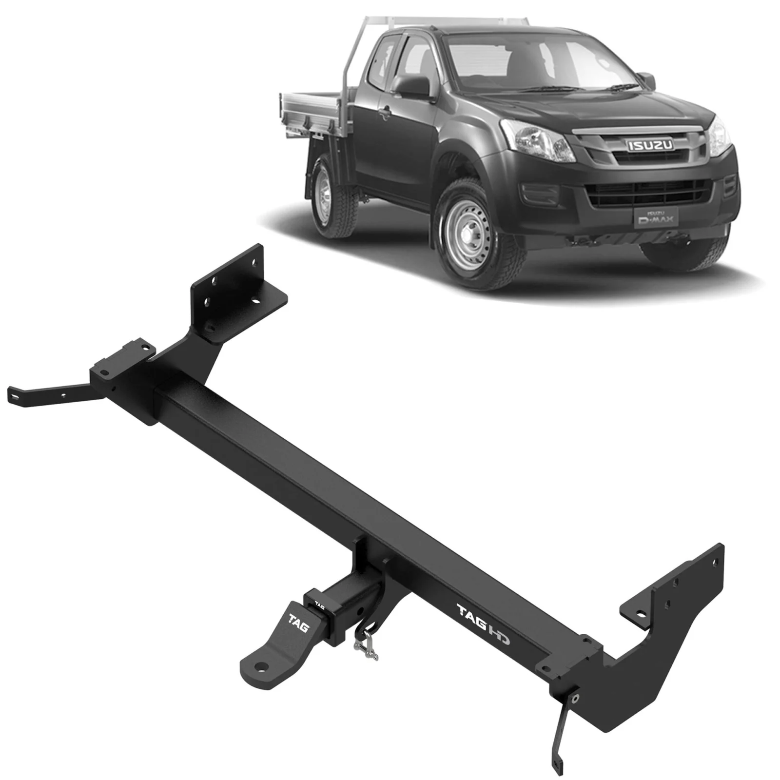 Isuzu Dmax TF Towbar 06/2012 to 08/2020 Tub Body With Step or Bumper