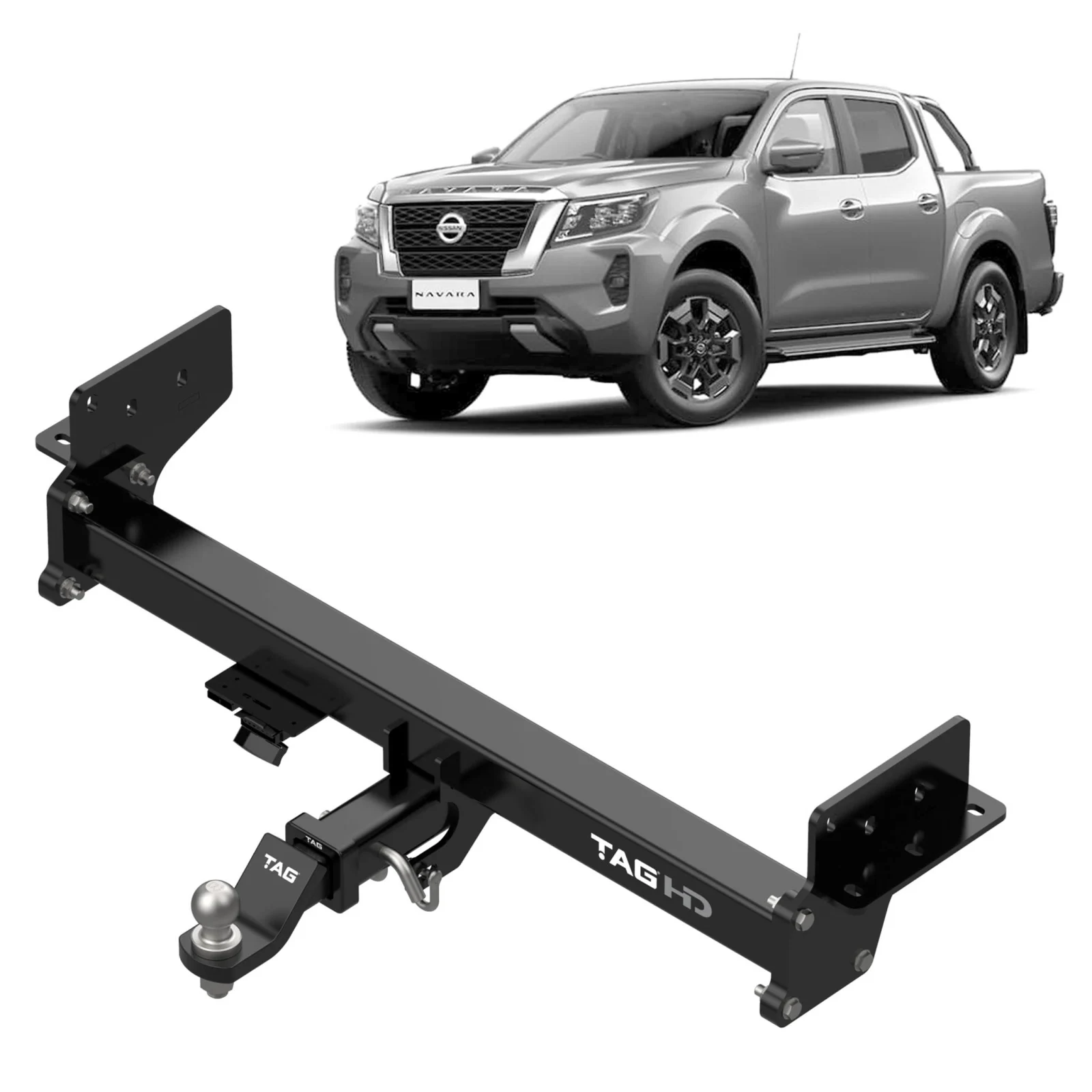 Nissan Navara D23 NP300 TAG+ Towbar 12/2020 to 03/2026 Tub Body With Step Only