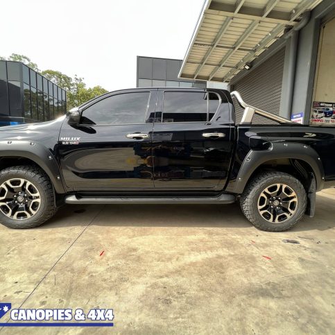 Premium Fender Flares Bolt Look Matte Black For Toyota Hilux SR5 08/2020 to 03/2024
