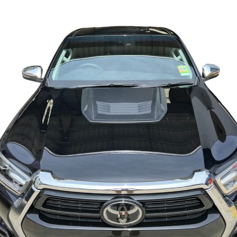 Premium Matte Black Small Bonnet Hood Scoop For Toyota Hilux 2015 to 12/2025