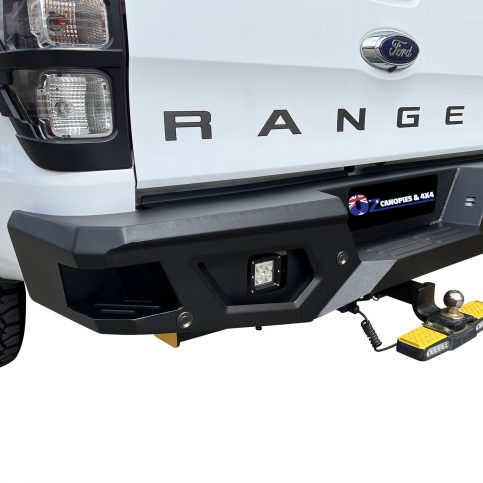 Heavy Duty Oz4X4 Rear Bar Rear Step Bumper Replacement For Ford Ranger PX 2012 to 2022