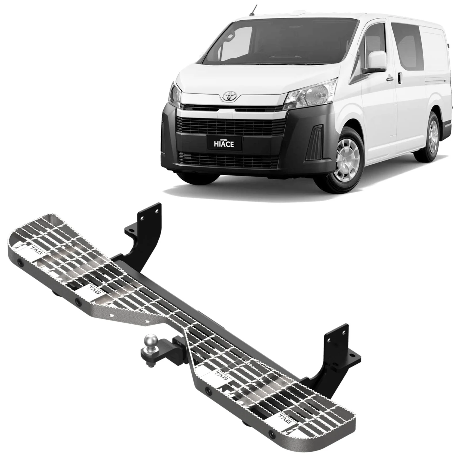 Toyota Hiace Commuter TAG Rear Step And Towbar Combo 02/2019 to 07/2025