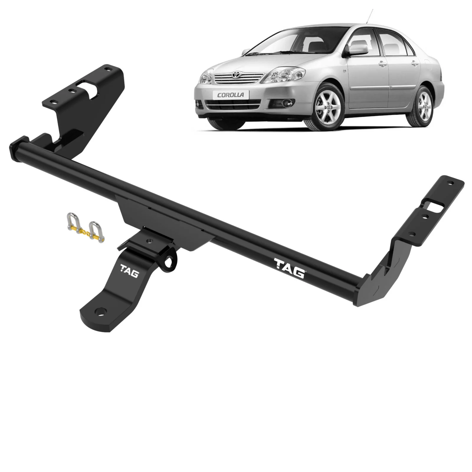 Toyota Corolla Sedan or Wagon 12/2001 to 06/2007 Standard Duty TAG Towbar