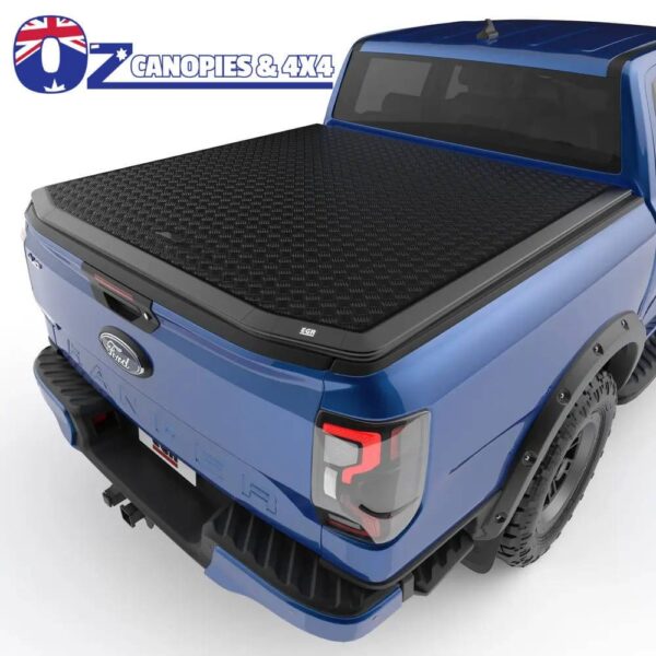 Ford Ranger Raptor 2022 to Current Aluminium Hard Lid Tonneau Cover EGR Load Sheild Matte Black