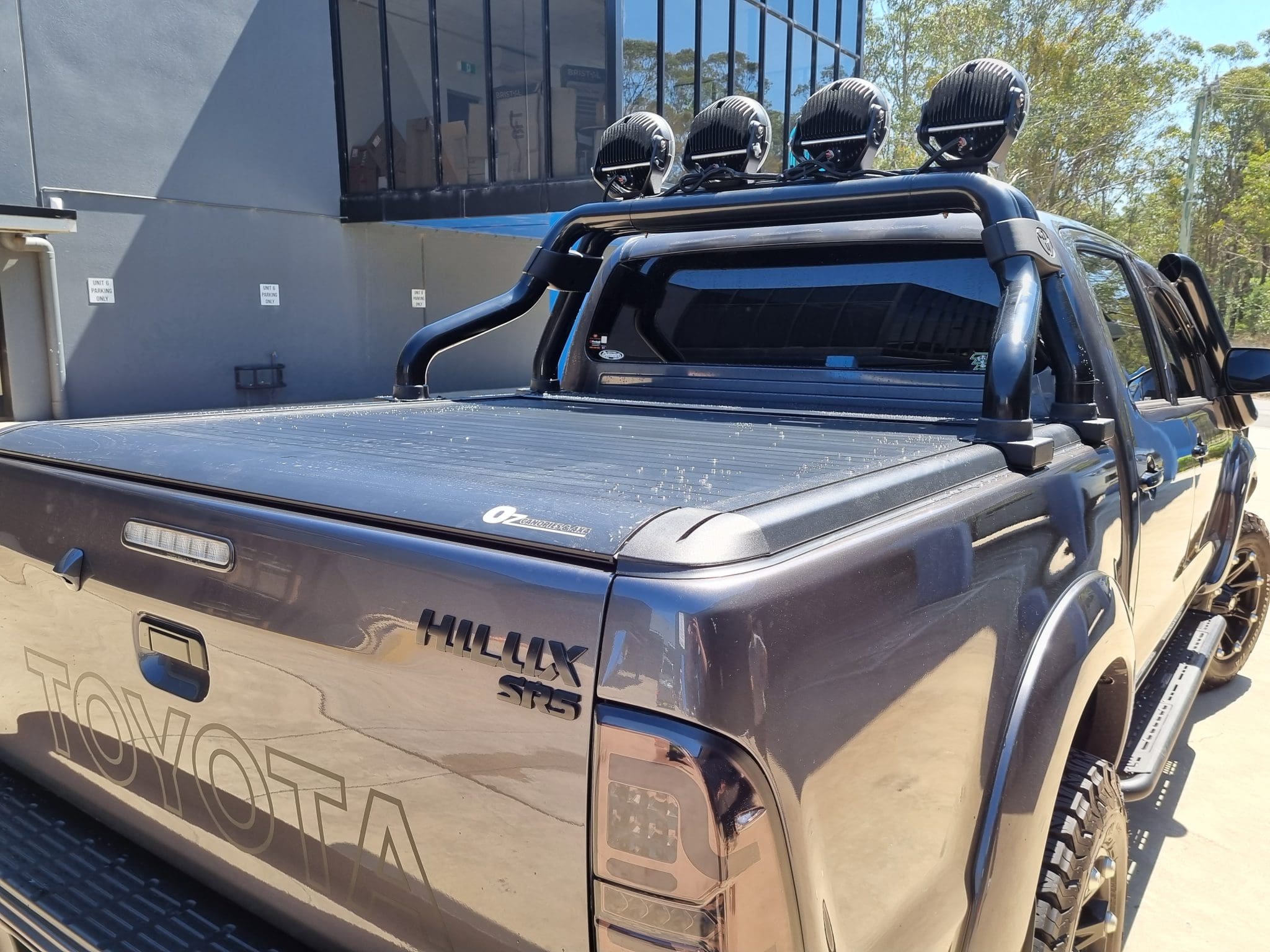 Oztrax Electric Roller Shutter Cover Tonneau Hard Lid Toyota Hilux SR & SR5 2005 to 2015