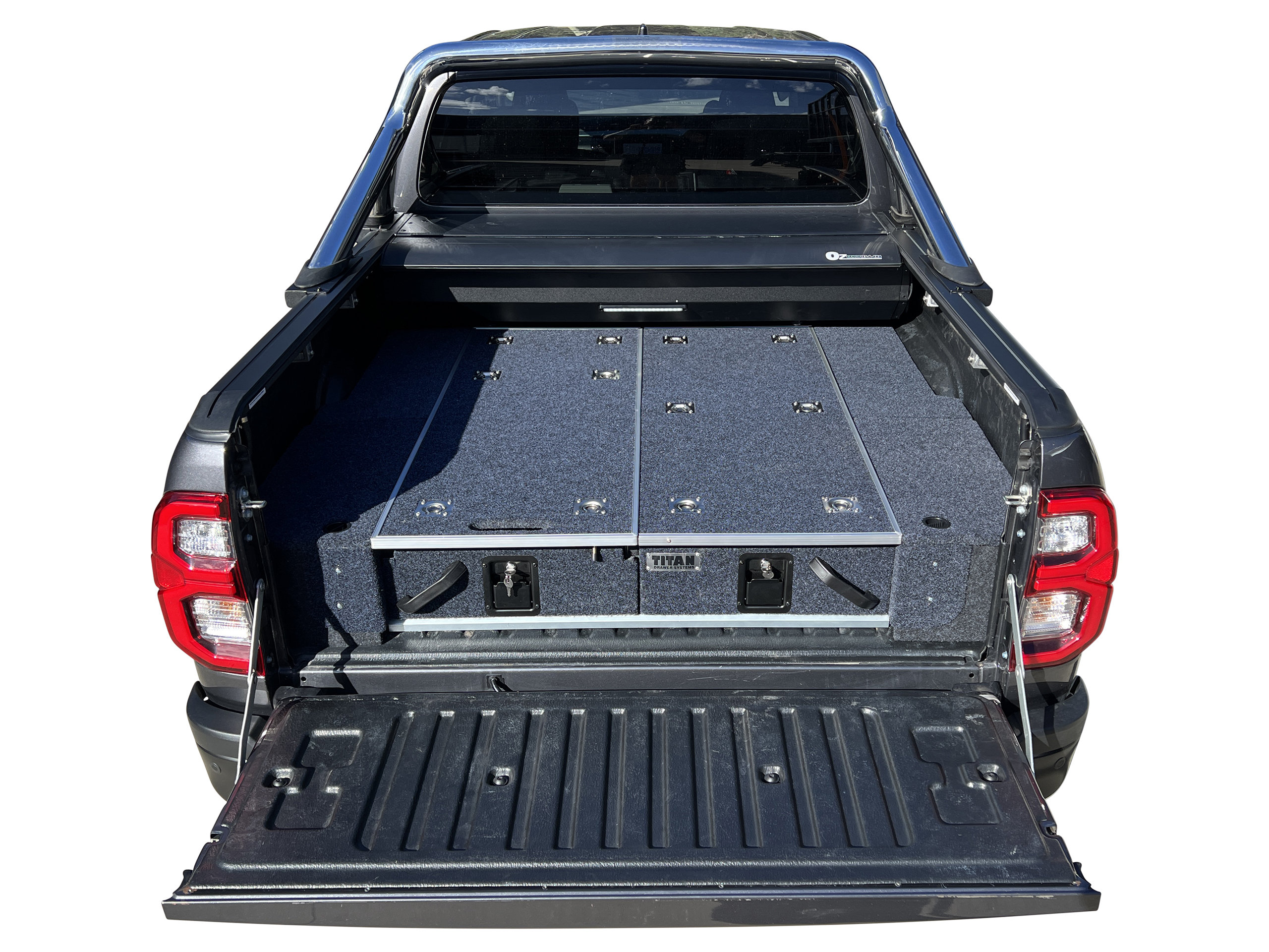 OZTRAX Electric Roller Shutter Cover Tonneau Hard Lid Toyota Hilux N80 SR5 2015 to 12/2025