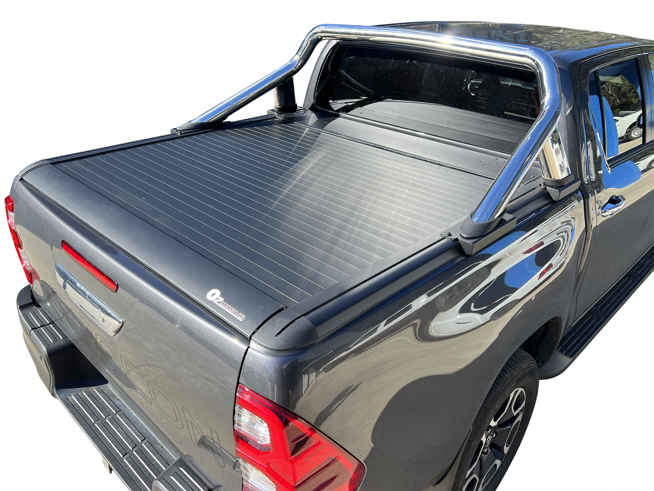 OZTRAX Electric Roller Shutter Cover Tonneau Hard Lid Toyota Hilux N80 SR5 2015 to 12/2025