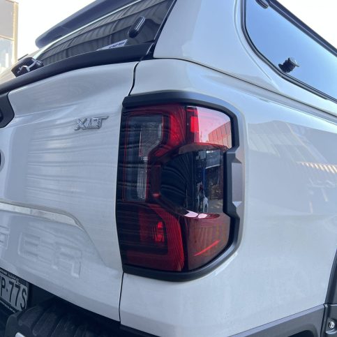 Black Tail Light Covers For Next Gen Ford RA Ranger XLT Sport Wildtrak Raptor 2022 to Current