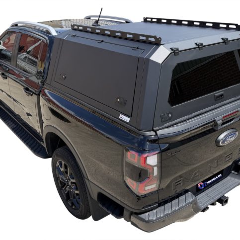 Ford Ranger RA Next Gen & Raptor 08/2022 to Current Heavy Duty Aluminium Black Canopy