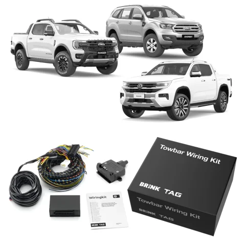 Plug N Play Ford Ranger 06/2015 to 12/2024 Volkswagen NF Amarok 12/2022 to Current, Ford Everest 07/2015 to 05/2022 Towbar Trailer Wiring Harness Loom