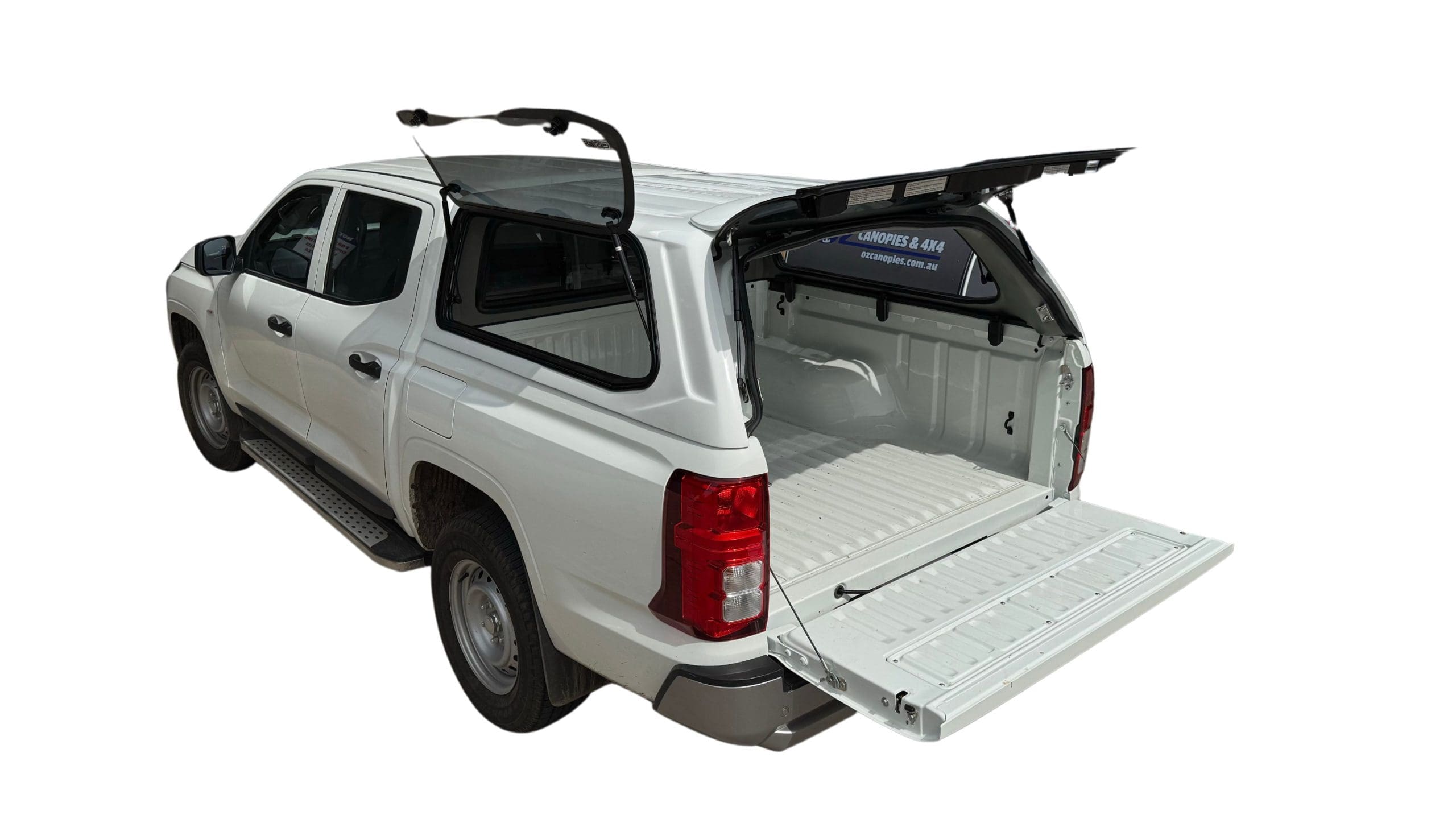 Mitsubishi Triton MV Dual Cab Canopy 02/2024 to Current Lift Up or Sliding Side Windows Central Locking