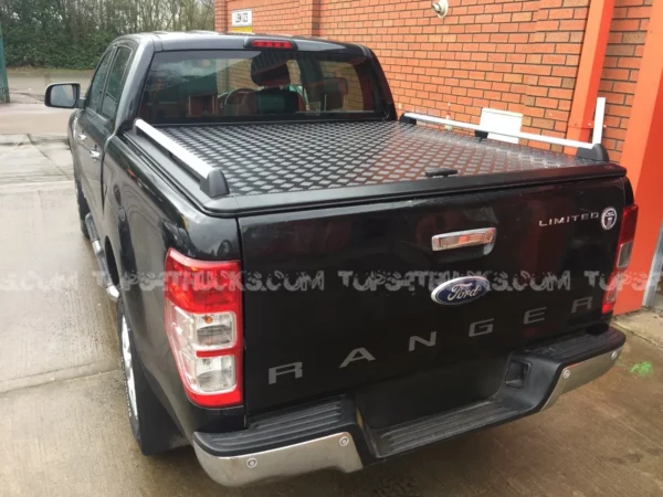 MAZDA BT-50 (11/2011- 10/2020) Aluminium Hard Lid EGR Load Shield Black and Silver Anodised Side Load Rails combo