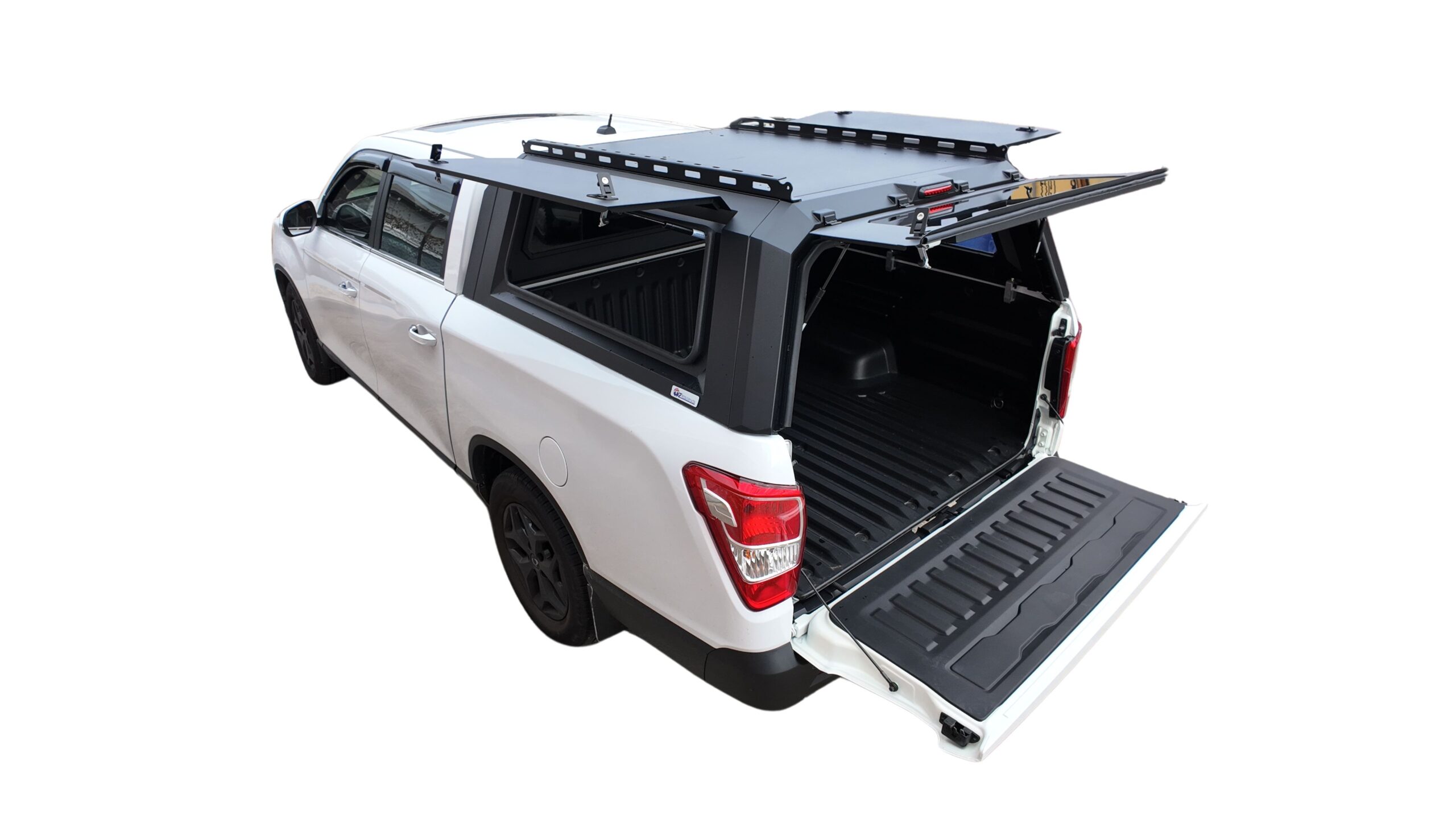 Ssangyong KGM Musso XLV Long tub 2019 to Current Heavy Duty Aluminium Black Canopy