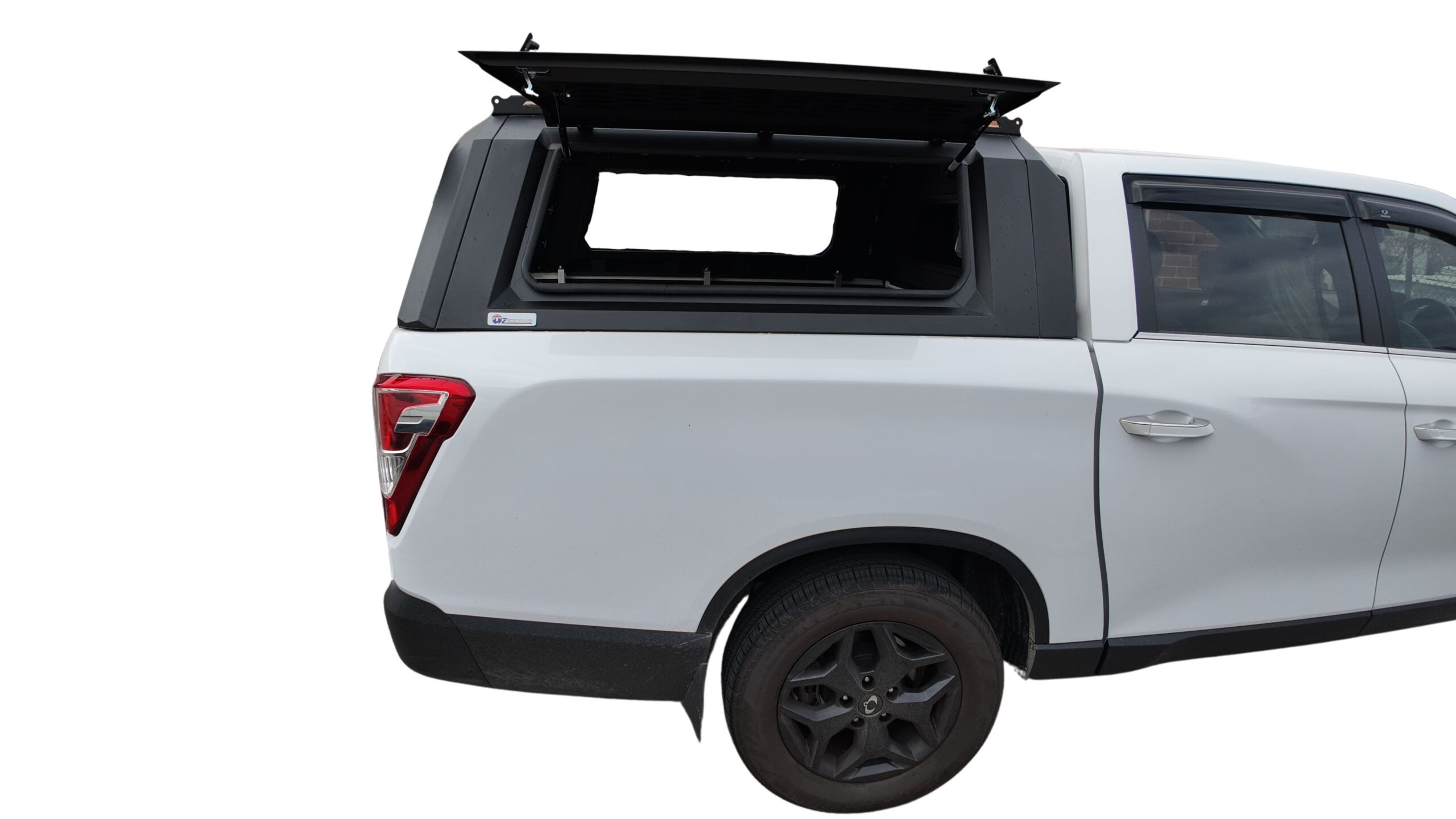 Ssangyong KGM Musso XLV Long tub 2019 to Current Heavy Duty Aluminium Black Canopy