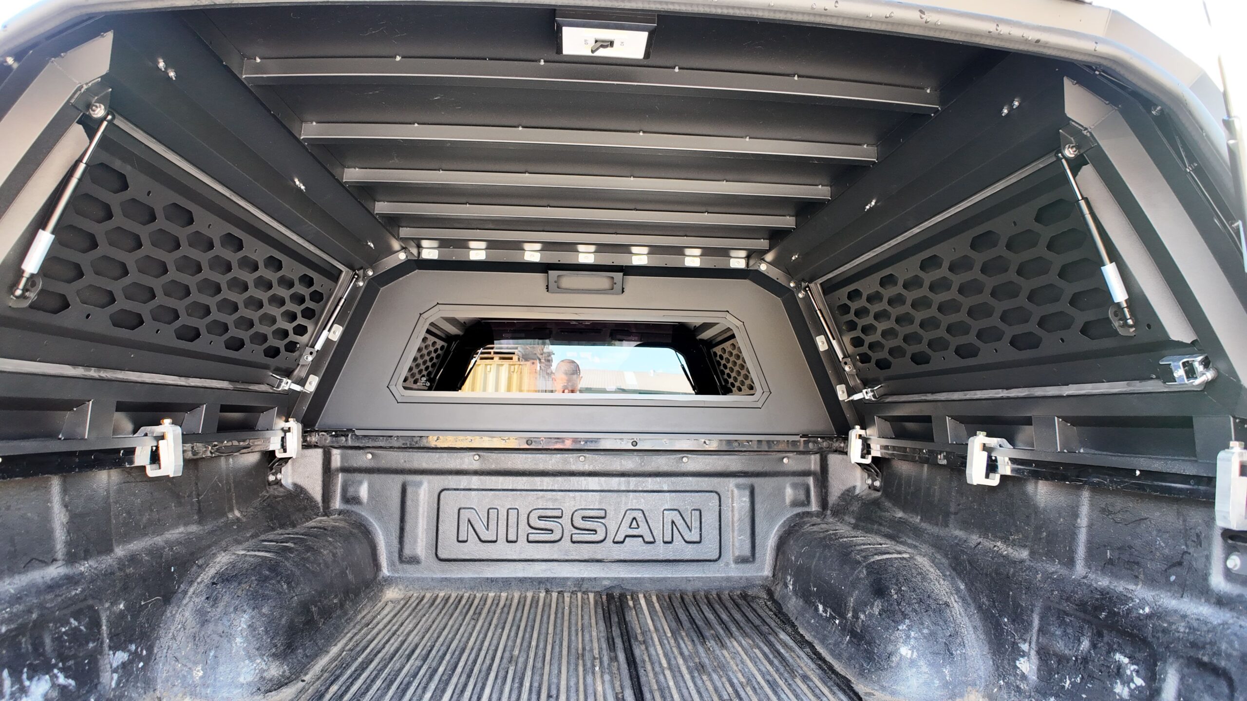 Nissan Navara D40 07/2005 – 2016 Heavy Duty Steel Black Canopy