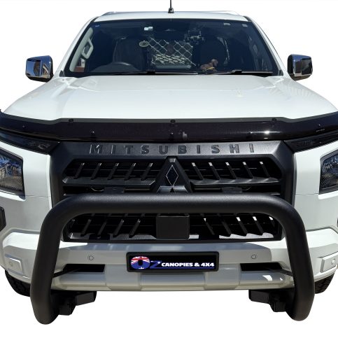 Mitsubishi Triton MV Nudge Bar Matte Black Nudge Bar Sensor Compatible 2024 to Current