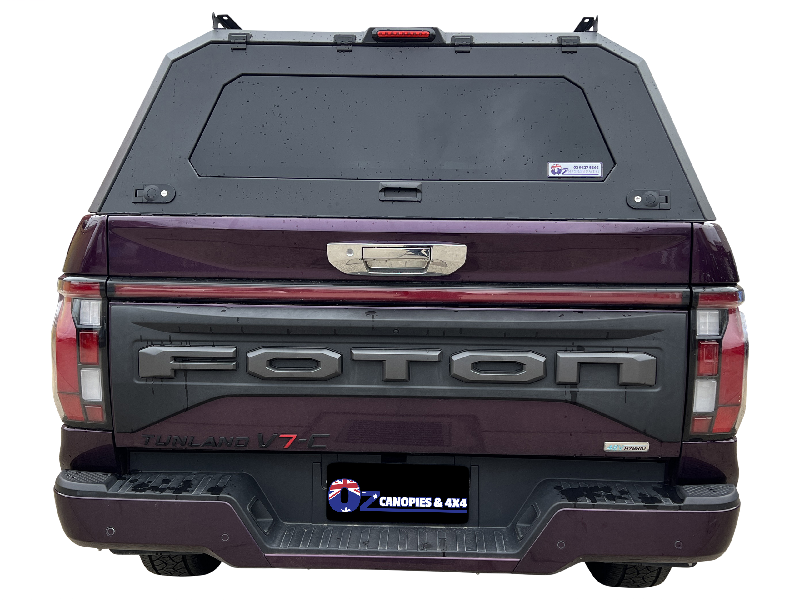 Foton Tunland V7 & V9 2025 to Current Heavy Duty Aluminium Black Tub Canopy