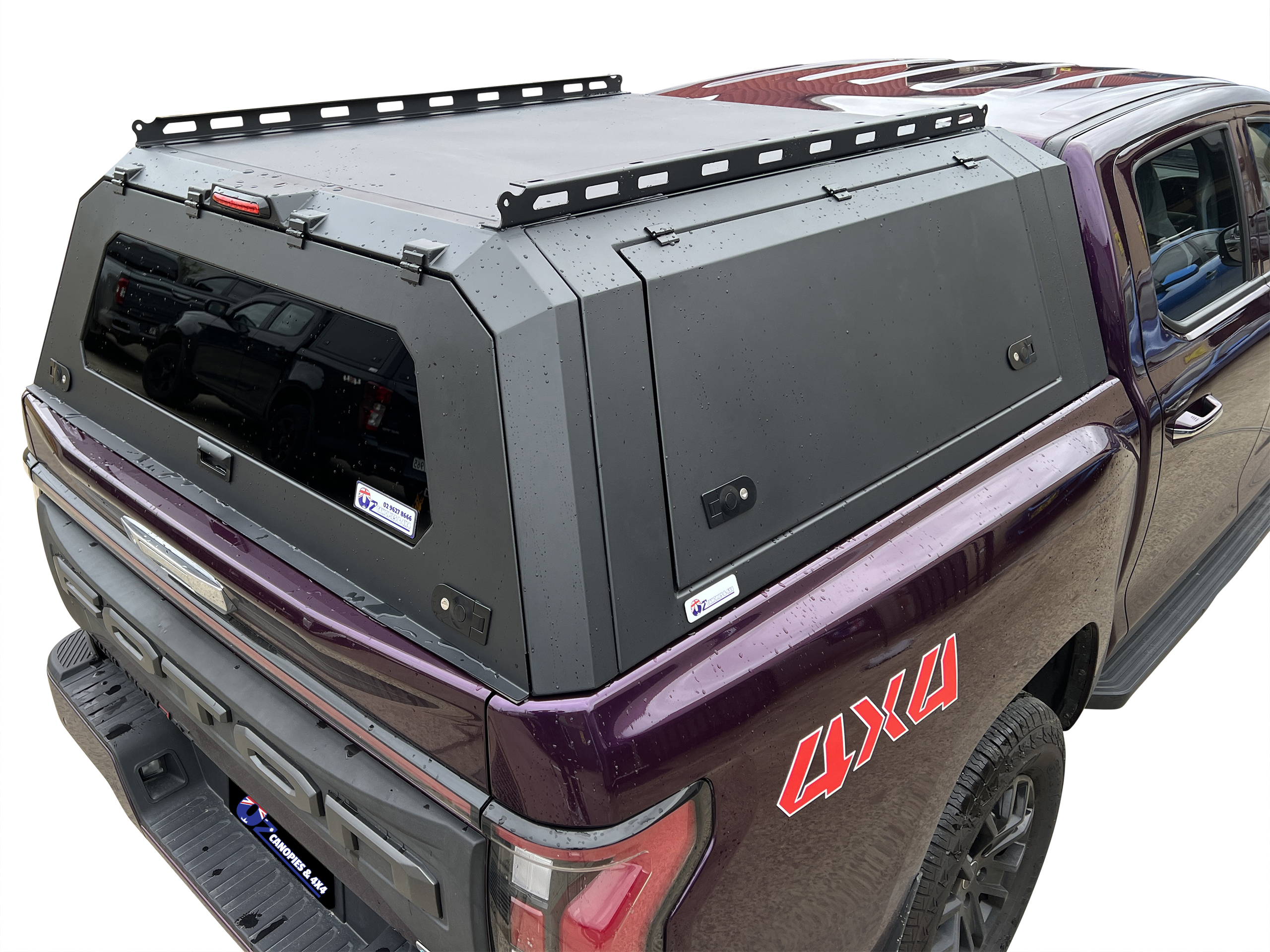 Foton Tunland V7 & V9 2025 to Current Heavy Duty Aluminium Black Tub Canopy
