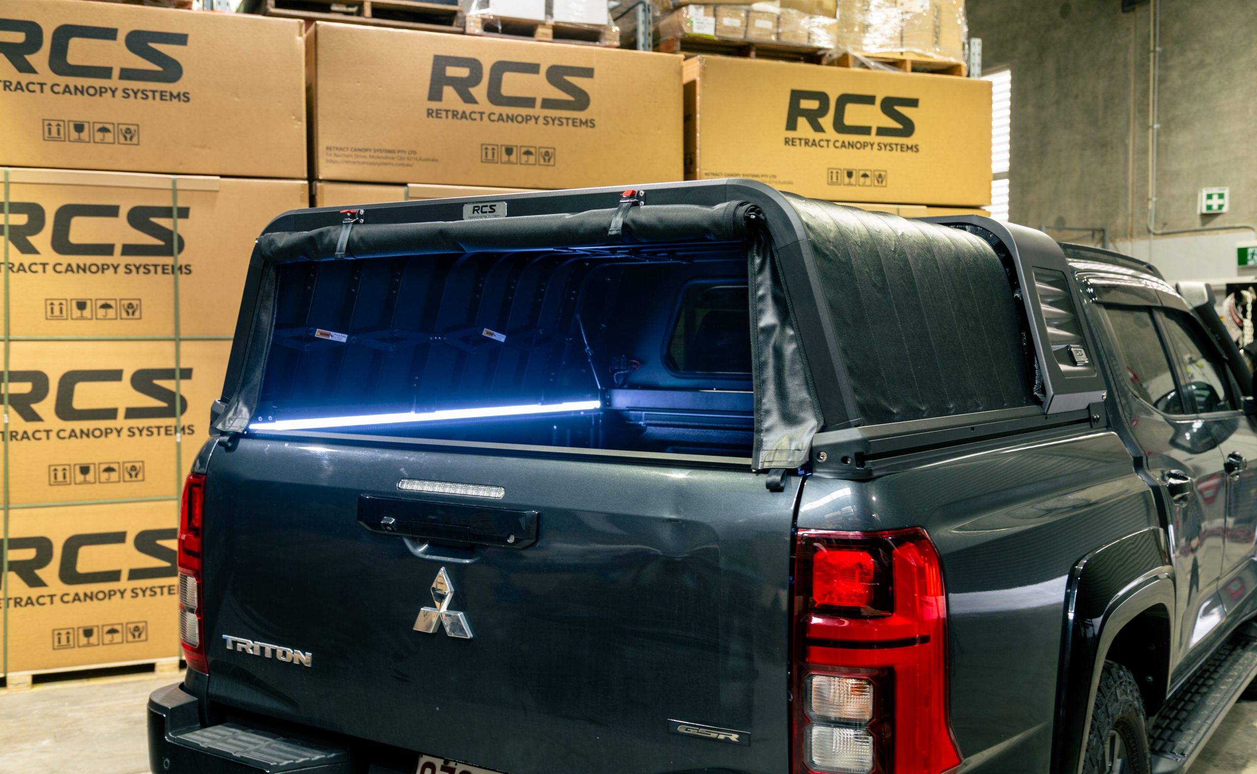 RCS Retractable Canopy to Suit Dual Cab Australian Utes