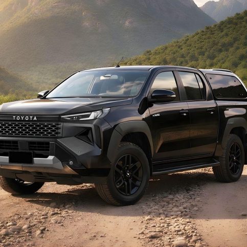 Toyota Hilux SR & SR5 Dual Cab Fibreglass Canopy 2026 to Current Lift up or Sliding side windows Central Locking