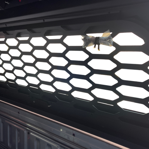 Security Mesh for Steel Canopy Rear Door